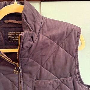 Mens J. Crew Navy Blue Quilted Vest
